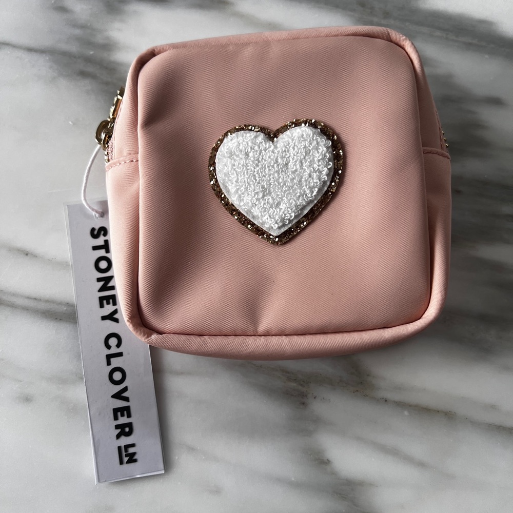 Stoney Clover Pink Heart Pouch